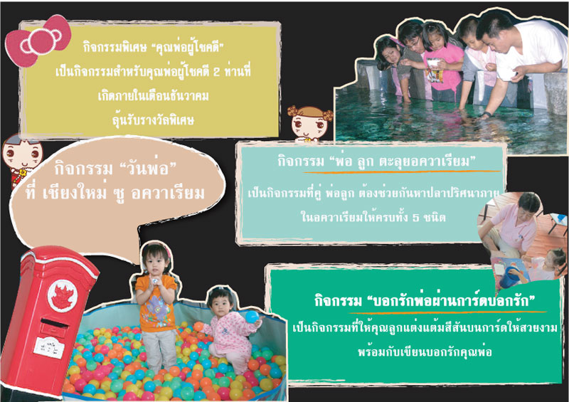 วันพ่อ สุขสันต์ ชวนกันเที่ยวเชียงใหม่ ซู อควาเรียม