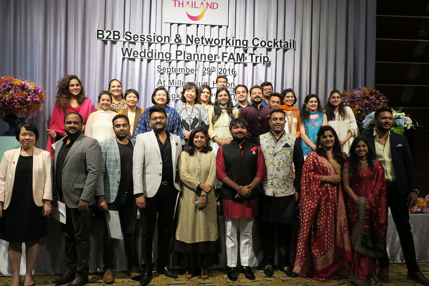 B2B Session & Networking Cocktail for Indian Wedding Planner Fam Trip 2016 29 September 2016 @ Hilton Millennium Hotel Bangkok