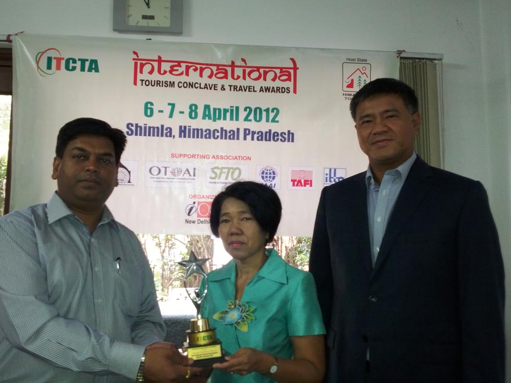 สำนักงานนิวเดลี คว้ารางวัล หน่วยงานส่งเสริมการท่องเที่ยวดีเด่นในประเทศอินเดีย