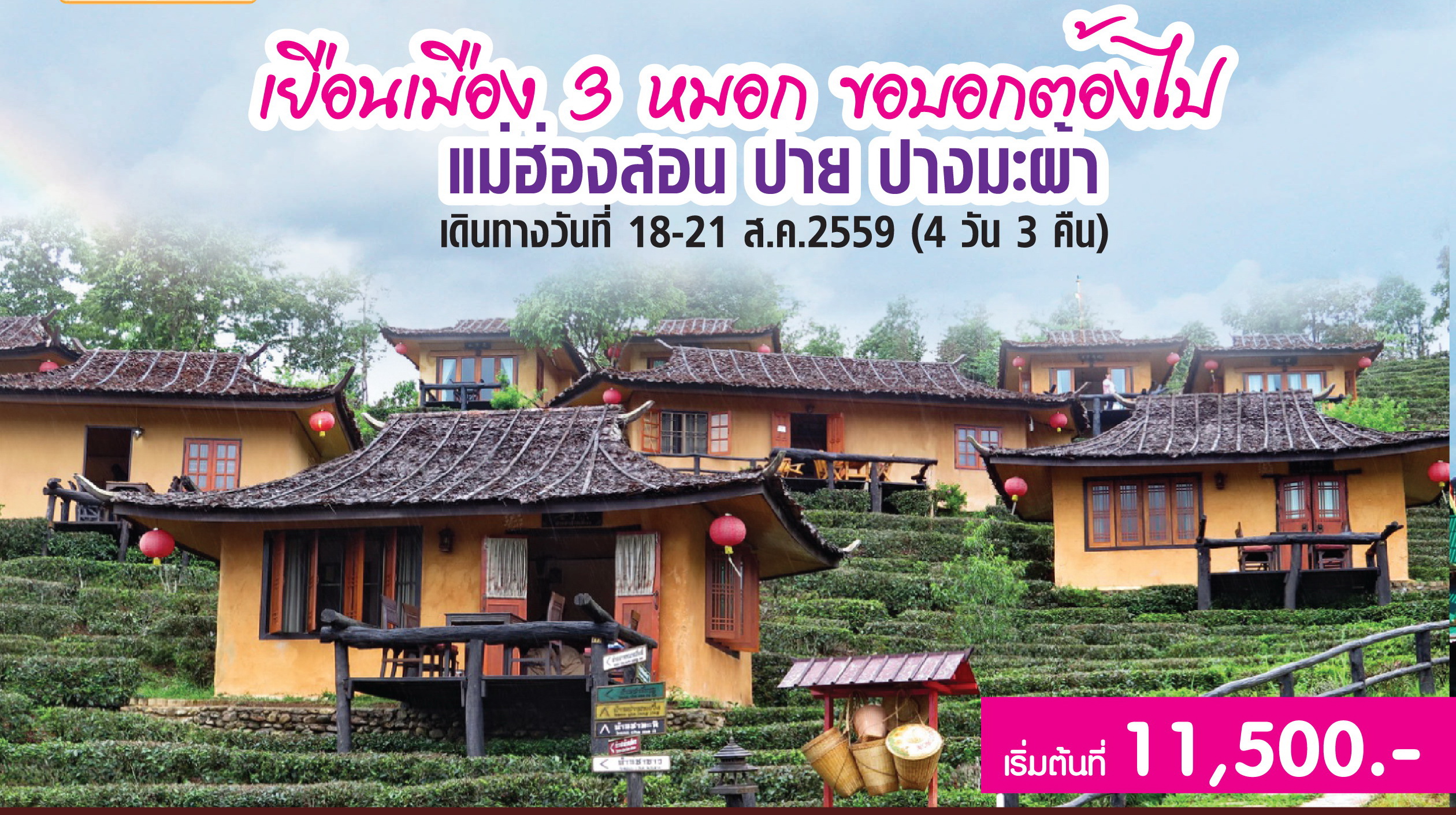 ชวนวัยเก๋าเอ้าท์ติ้ง เยือนเมือง 3 หมอก ขอบอกต้องไป “แม่ฮ่องสอน ปาย ปางมะผ้า”